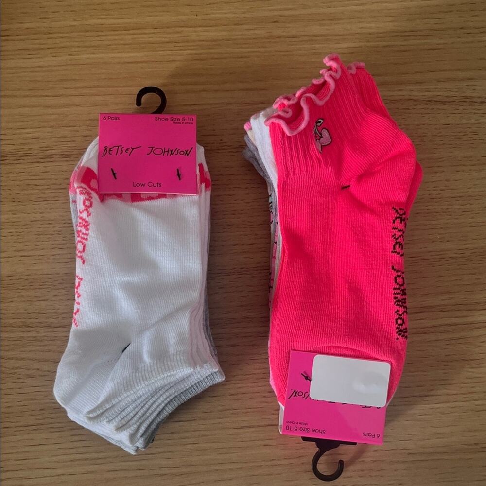Bundle Of Betsy Johnson Socks Shoe Size 5-10